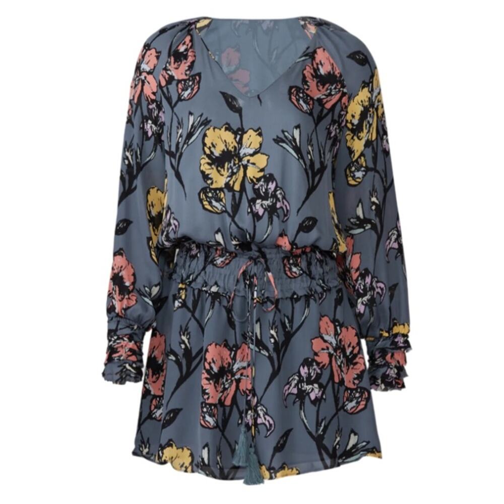 Ramy Brook Floral Milene Silk Dress Size S